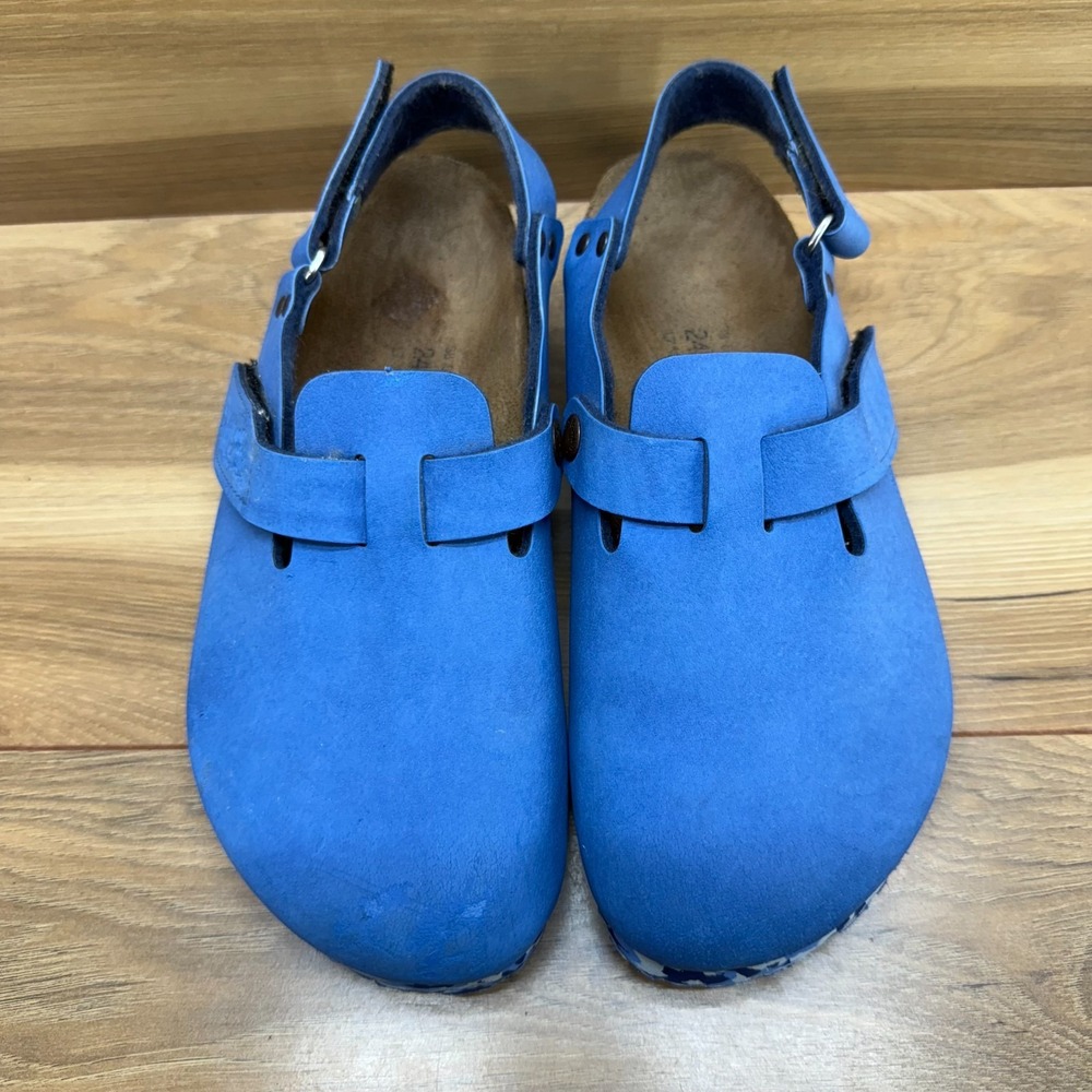 Birkenstock Birkis Tokio Clogs Womens 7 N EU 38 Blue Slip On Comfort Shoes - Picture 4 of 10